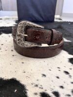 CINTURÓN FLORES CAFÉ