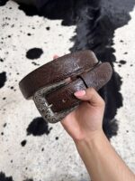 CINTURÓN FLORES CAFÉ - Imagen de 3